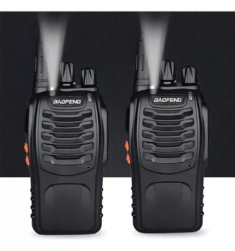 Pack 2 Radios Transmisor Walkie Talkie Baofeng  Color Negro Bandas De Frecuencia 400-470 Mhz