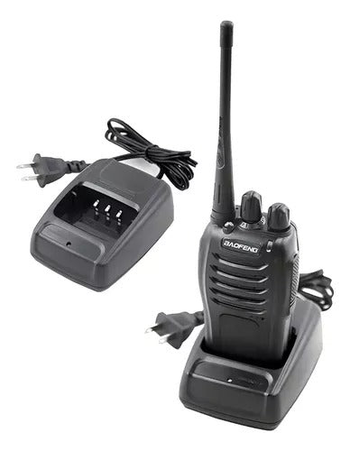 Pack 2 Radios Transmisor Walkie Talkie Baofeng  Color Negro Bandas De Frecuencia 400-470 Mhz