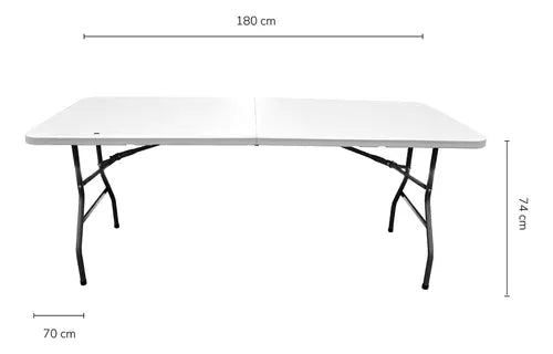 mesa plegable de plastico rustico